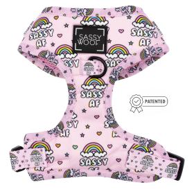 Adjustable Harness (Color: Sassy AF, size: small)