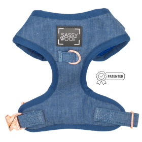 Adjustable Harness (Color: Denim, size: Xlarge)