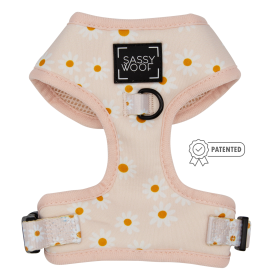 Adjustable Harness (Color: Dainty Daisy, size: XXsmall)