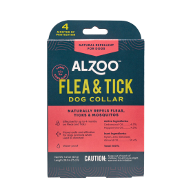 ALZOO Plant-Based Flea & Tick Collar (size: large)