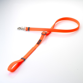 Boss Adjustable Leash (Color: Orange, size: 3/4" x 4'-6')